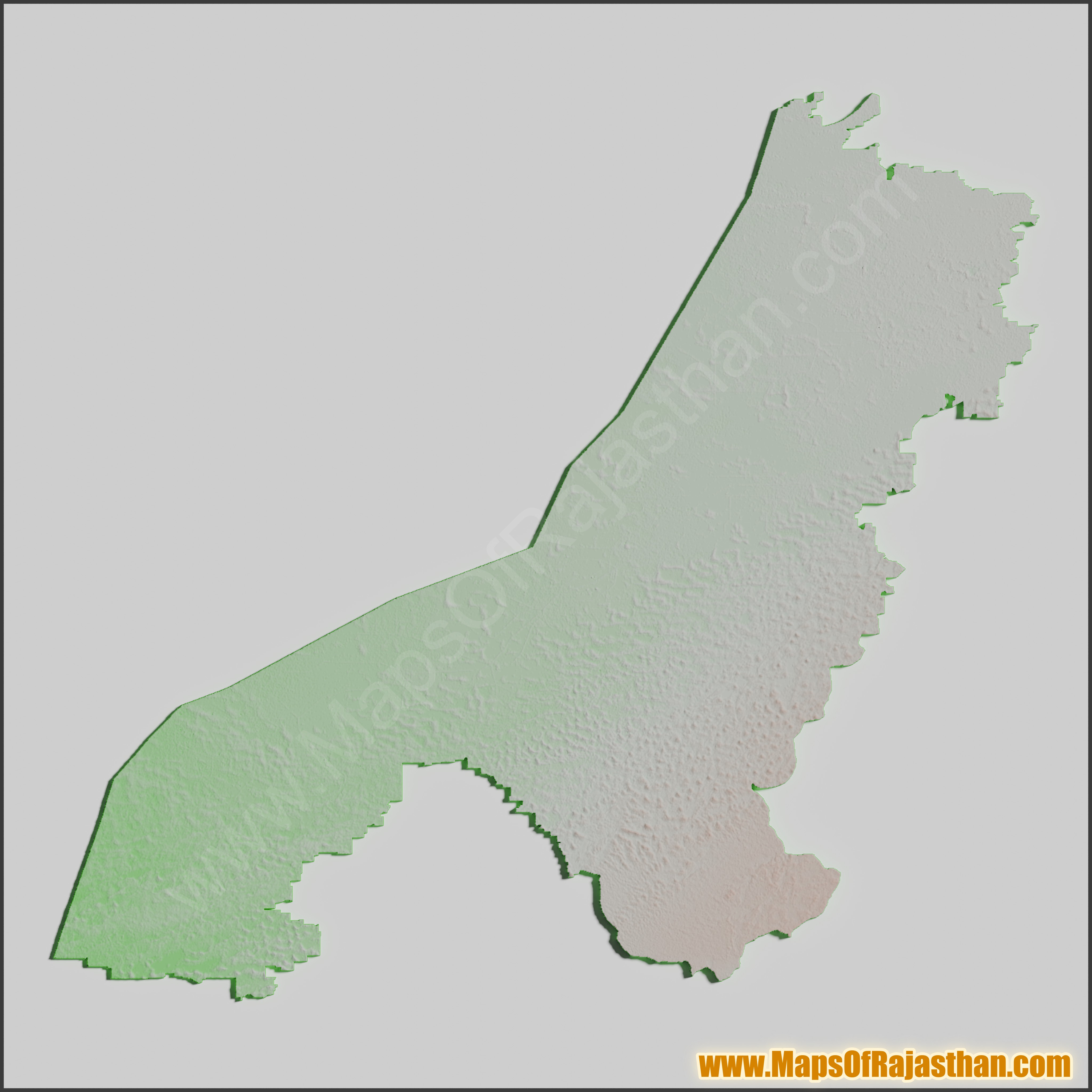 Anupgarh District Tricolor Map - www.mapsofrajasthan.com