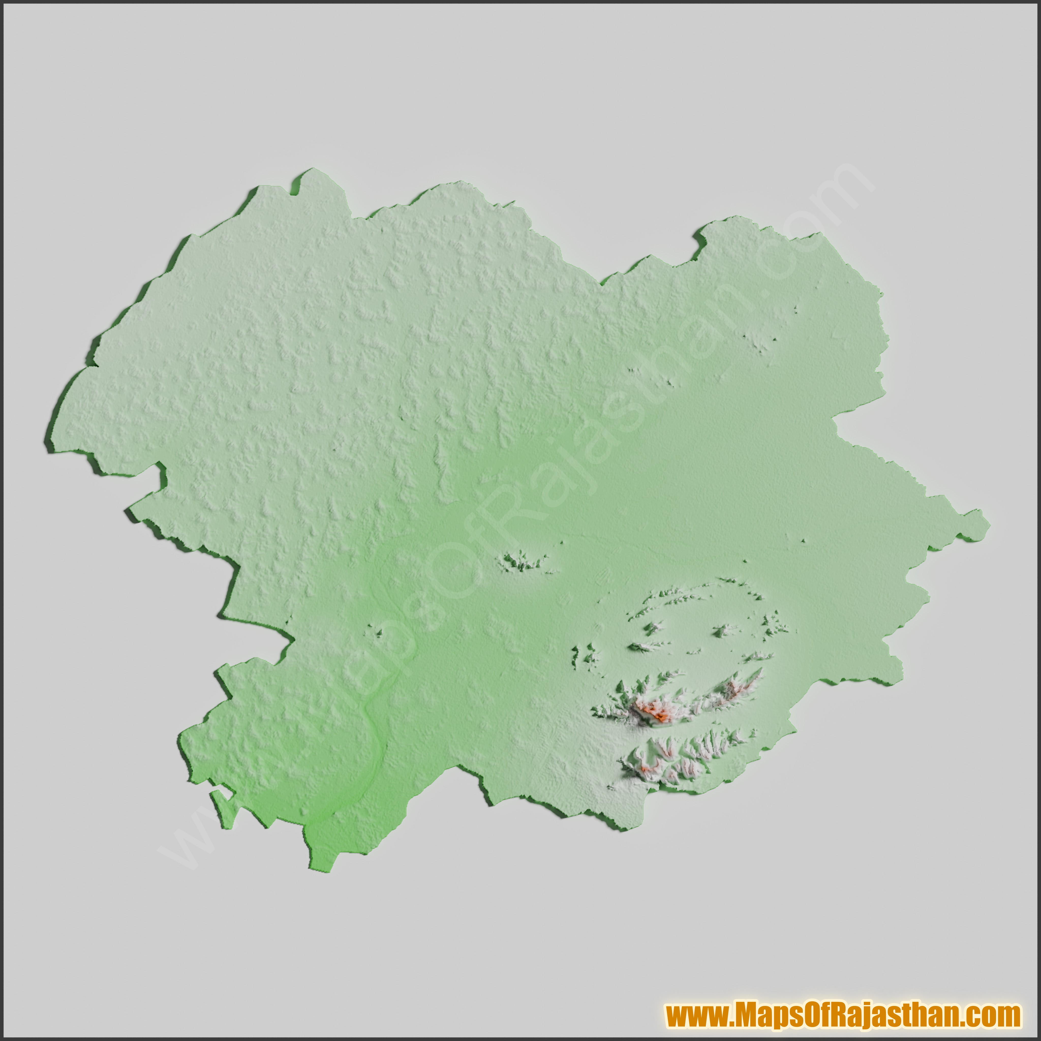 Balotara District Tricolor Map - www.mapsofrajasthan.com
